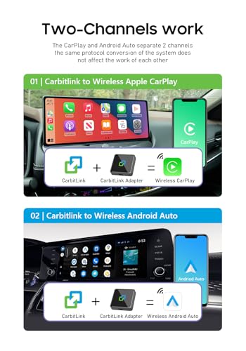 Image of Carbitlink To Wireless Carplay Android Auto Dongle Smartlink CarbitLink To Streaming Box Compatible Vehicle: Jetour, Chery, Hongqi, Changan, JAC, Geely, Baic, GAC, Dongfeng,BYD
