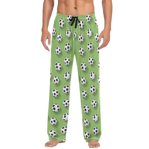 Football Men’s Pajama Bottoms Soft Lightweight Lounge Pants with Elastic Drawstring Waist3
