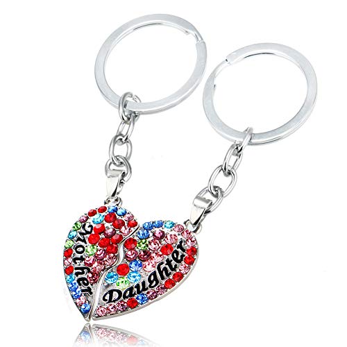 Preisvergleich Produktbild Oyfel Schlüsselanhänger Anhänger, 1 Stück Schlüsselbund herzförmige Legierung, Dekoration Geschenk für Geldbörse Rucksack Car Mobile