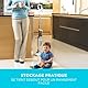 BLACK+DECKER Dampfreiniger Steam Mop Deluxe/Stehender Dampf Mop für versiegelte Hartböden/Bodenreinigung mit waschbarem Microfaser-Pad / 180° drehbarer, herausnehmbarer Fuß / 1600W - FSM1630