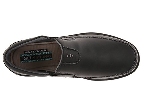 Skechers Men's Segment The Search Slip On Loafer, Black, 9 M US
