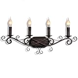 ★ Fassung : 4 × E14 , Spannung: 110V-240V , max: 60W, Beleuchtungsbereich：5-10m². (Leuchtmittel Enthalten)