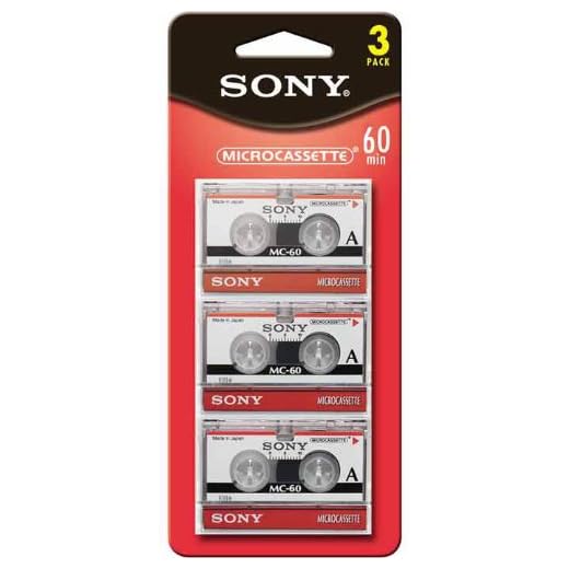 Dictating Cassettes, Micro, 60 Minutes, Pack of 3