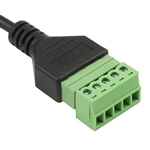 Extensión micro USB de 30 cm contra el desgaste de conexiones de 5 pines 6