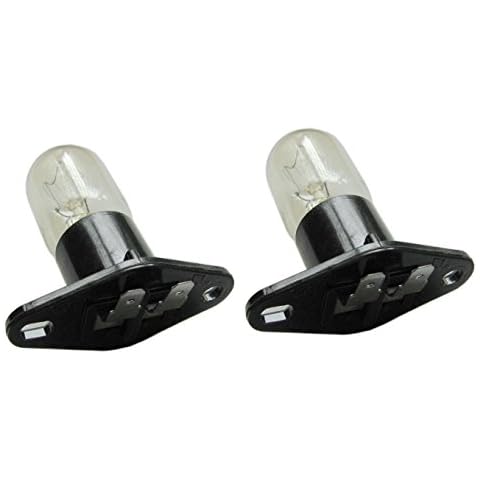 WSDCN.COM 2 Pack, Fulfilled by Amazon, New Microwave Oven Light Bulb Lamp Globe Z187 125V 20W Cover