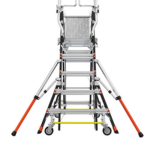 Little Giant Ladders, Adjustable Safety Cage, 5-9 foot, Safety Cage, Fiberglass, Type 1AA, 375 lbs weight rating, (18509-240)