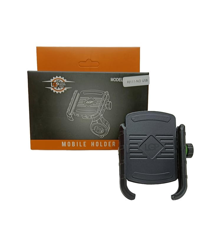 LGP LUNKAR GENUINE PARTS LGP 4 Jaw-Grip Waterproof Bike/Motorcycle/Scooter Mobile Phone Holder Mount Ideal for Maps and GPS Navigation (Black) (B0CRHR48PT) Amazon Price History, Amazon Price Tracker