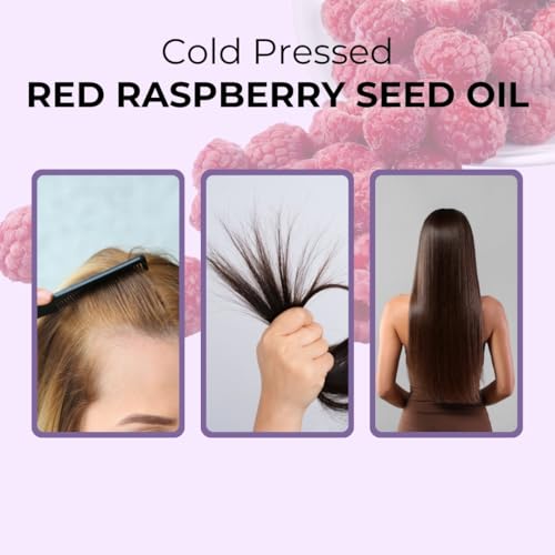 Image of Red Raspberry Oil Cold Pressed 100% Pure & Natural (50 ml) For Face, Hair, Skin, Body