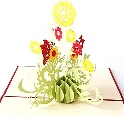 Miniatura 8 de WESAPPINC Paquete de 6 tarjetas de felicitación 3D, tarjetas de Navidad, postales desplegables, tarjetas de aniversario de cumpleaños para padres,