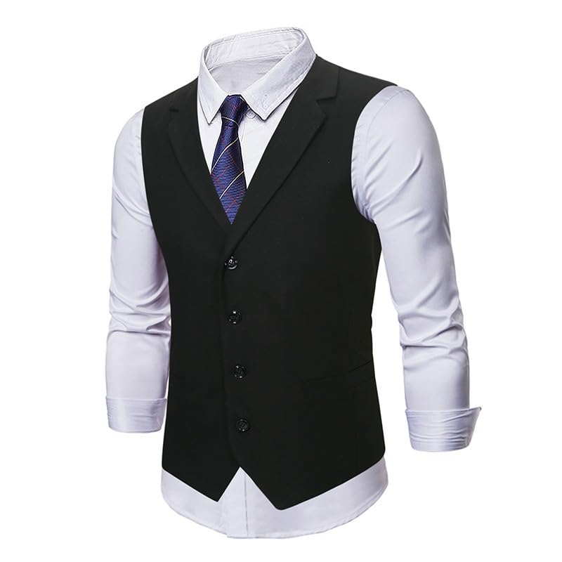 Men's Vest Autumn Winter Business Casual Slim Fit Office Sleeveless Sleeveless Top3