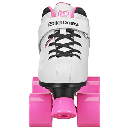 Roller Derby Str Seven Women\'s Roller Skate, White/Pink, 8