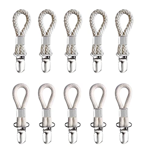 10x Metall Handtuchclips Mit Hängeseil - Stylische Halter Für Bad & Küche