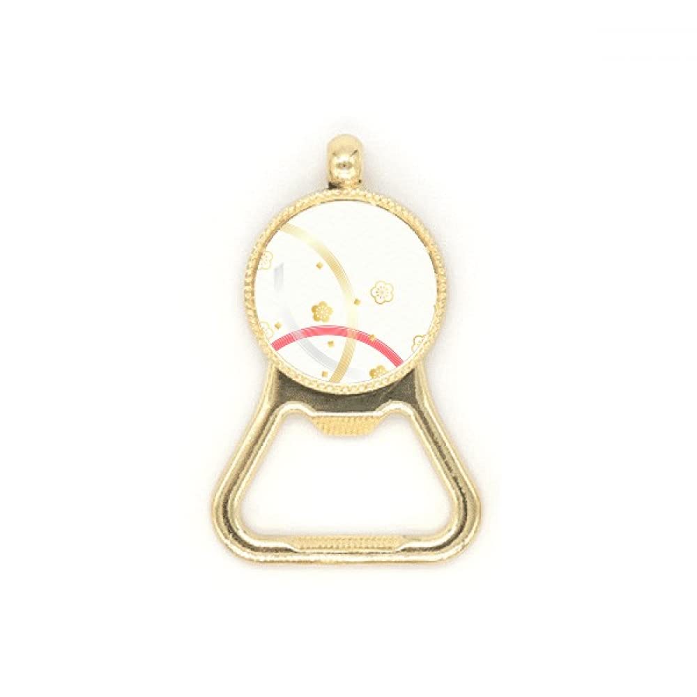 Porte-clés décapsuleur haut de gamme avec motif Sakura blanc