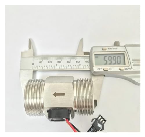 Sensor de flujo de agua macho G1 caudalímetro de efecto Hall de 5V 24V USS-HS10TA con cable 1M 3