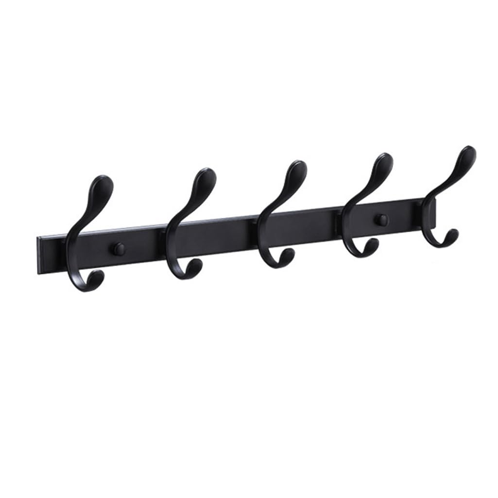 ZHOUXIAO Vintage Metal Coat Rack Wall Mounted with Hooks, Antique Heavy Duty Coat Hook Rail, Hat Robe and Towel Hooks Rack for Bathroom, Entryway, Mudroom 3hook