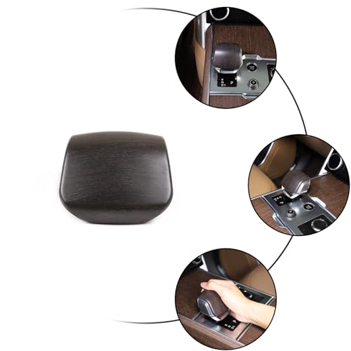 HAPPYHORSE Car Gear Shift Knob Head Cover Trim Compatible with Land Rover Range Rover Sport/Vogue，VELAR/Discovery 5 Gear Shift Knob Head Protective Cover Decoration (Oak Grain)