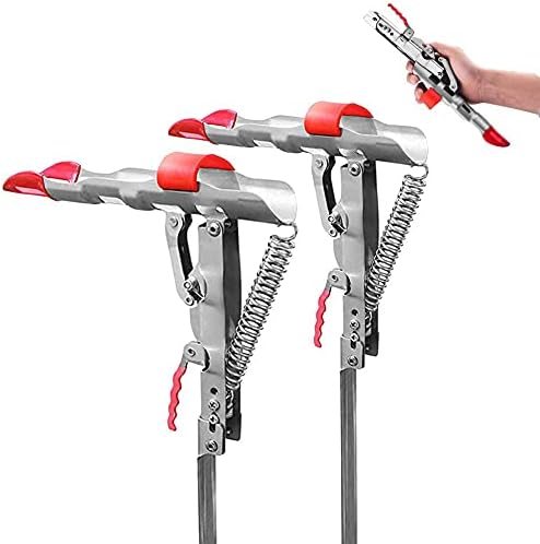 Fishing Rod Holder Automatic Spring Tip-Up Hook with Stainless Steel Ground Support Fish Pole Rack, 2 Packs