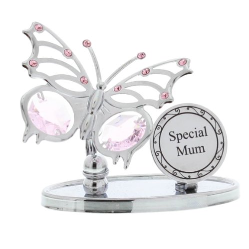 Crystocraft 'Special Mum' Swarovski Elements Butterfly Design Mum Gift