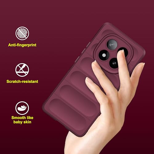 Image of amazon basics Back Case Cover for Mi Redmi Note 14 Pro Plus 5G | Compatible for Mi Redmi Note 14 Pro Plus 5G Back Case Cover | Liquid Silicon Magic Case with Camera Protection | Plum