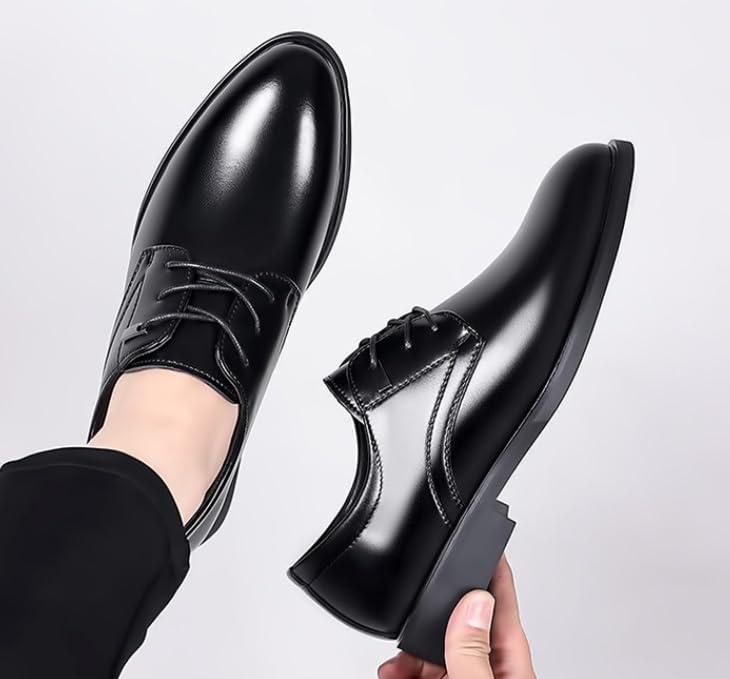 Mens Oxford Shirts Lace-up Leather Monk Strap Loafers Shoes Classic Formal Tuxedo Shoes4