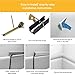 D-Line 13.12ft Cord Hider Kit, Patented Cable Cover, Hide Wires on Wall, Channel for TV Mount Cords, Raceway Wire Hiders, Paintable, Adhesive, Half Round, 4X 1.18in W x 0.59in H x 39in Lengths, Black