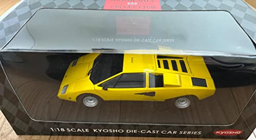 京商 ランボルギーニカウンタック LP400 イエロー 1/18
