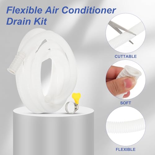 Adaptateur en caoutchouc avec kit de drainage pour climatiseur PATIKIL