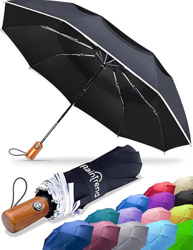 Image of Raintrend Travel Umbrella Windproof Auto open-close Umbrella big size for Men rain Windproof Umberalla Large for Man, Women Factory Outlet umbrella
