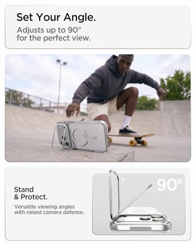 Spigen Ultra Hybrid Optik S MagFit Case for iPhone 17/18 Clear Silver - Image 3