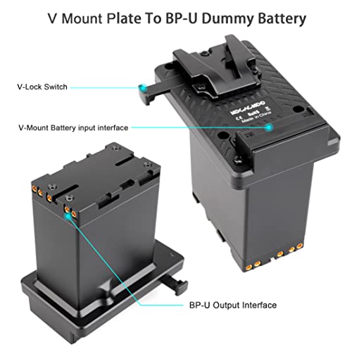 Placa V-Mount a BP-U totalmente decodificada para cámaras Sony FX6 y Z280 3