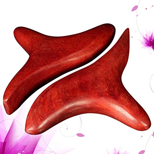 2Pcs Wood Massage Stick Gua Sha Boards Guasha Scraping Massage Tool For Spa Acupuncture Therapy Trigger Point Treatment #TOP4