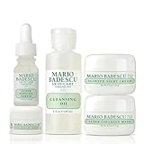 Mario Badescu Good Skin Is Forever & Ageless 5-Piece Set – Cleansing Oil, Peptide Serum, Seaweed Night Cream, Collagen Mask & Eye Cream for Hydrated, Smoother-Looking Skin