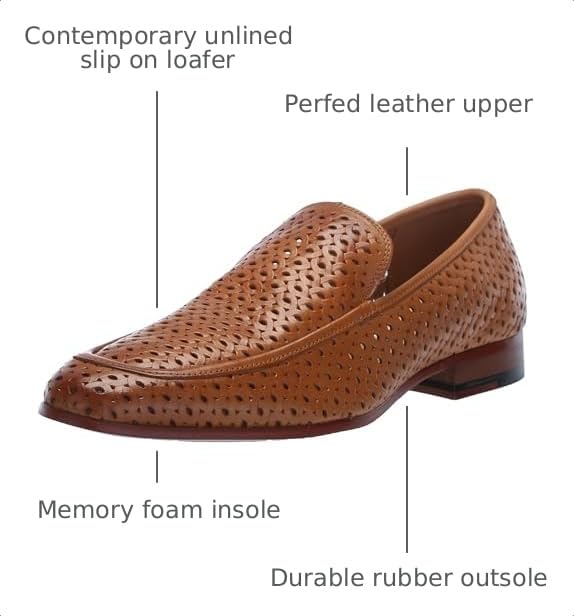 Image of Stacy Adams Winden Perfed Slip-On Loafer
