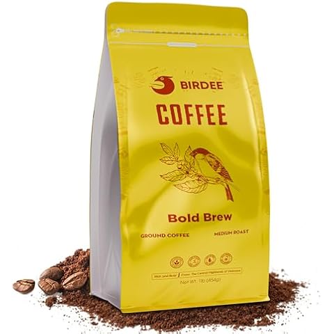 Birdee Vietnamese Coffee Ground, 1 LB, Medium Roast, Hand-Picked, Arabica & Robusta Blend, Rich Flavors, Bold and Complex Aroma, Pack of 1 Cover