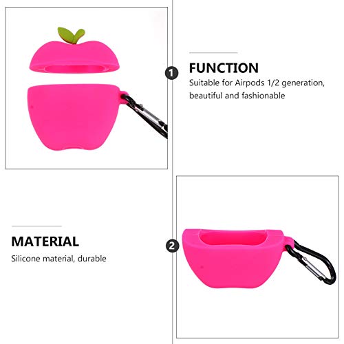 EXCEART Capa de Fone de Ouvido Sem Fio de Silicone CompatÃ­vel Capa de Capa de Fone de Ouvido Fruta