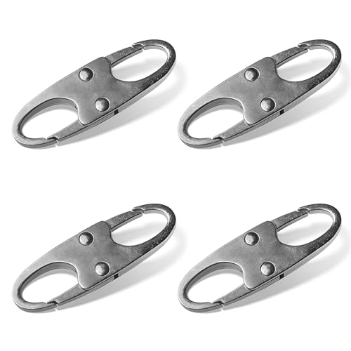 Zipper Lock Clips 4-Pack - Anti-Theft Security Sliders for Luggage, Backpacks & Bags, Quick Snap Design, Universal Fit for All Zipper Types (Black)