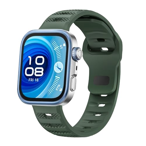 VeveXiao Correas de silicona compatibles con Huawei Watch Fit 4 Pro | 4 | 3 correas de silicona suave ajustables clásicas pulseras para hombres y mujeres, Medium, Silicona, No es una piedra preciosa
