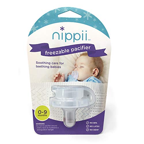 Nippii BLUFRV2TW Freezable Pacifier For Teething - Silicone Teething Pacifier For Baby Teething Relief thumb #1