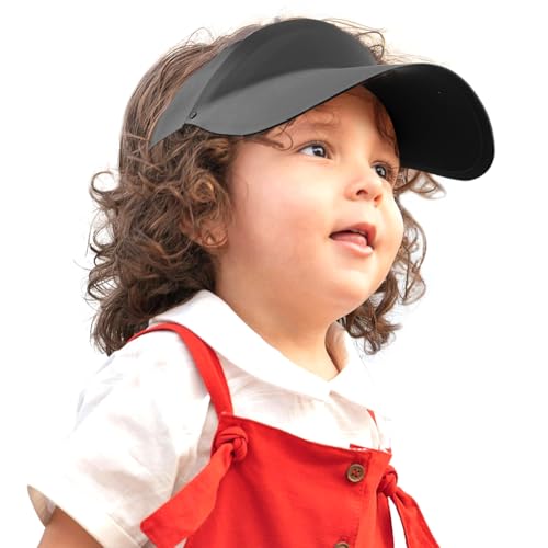 Kids Sun Visor Summer Beach Outsides UV Protection Sports Cap Toddler Sun-Hat with Adjustable Elastic Drawstring