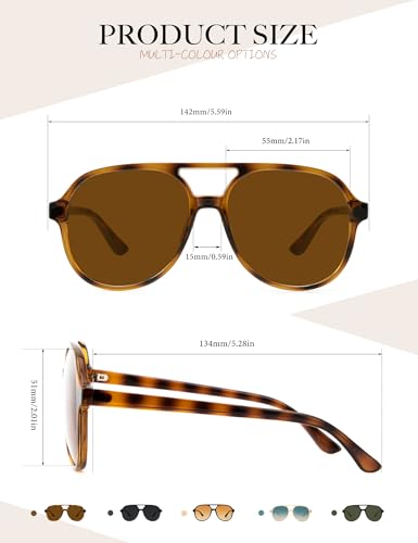 Polarized Sunglasses for Women, Sunglasses Womens for Shopping, Driving, 2PACKS4