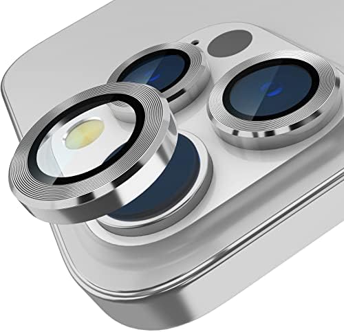 imluckies [Upgraded] Compatible with iPhone 14 Pro/iPhone 14 Pro Max Camera Lens Protector, Anti-Scratch HD Tempered Glass Lens Screen Protection Cover, Metal Individual Lens Ring 2022, Colorful