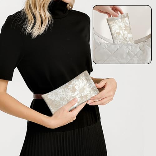Image of 2 PCS Glasses Case Eyeglass Sunglasses Pouch Squeeze Portable Bag Soft Leather with Cleaning Cloth Women Men Girls