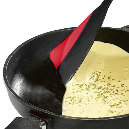 Spatule à poêle plastique silicone grattoir de cuisine flexible 31 cm - 7