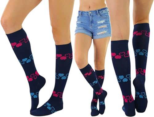 Image of ToBeInStyle Women's Pack of 6 or 12 Knee High Socks