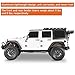 Hooke Road JK Aluminum Front Rear Inner Fender Liners for 2007-2018 Jeep Wrangler JK 2/4 Doors, Splash Mud Guard Wheel Well Liner Covers - 4PCS Set