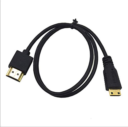 Duttek Mini Hdmi To Hdmi Cable, Hdmi To Mini Hdmi Cable, Ultra-Thin Hdmi Male To Mini Hdmi Male Cable Support 4K Ultra Hd, 1080P, 3D,For Projector, Monitor, Camcorder(Hdmi 2.0) (60Cm/2Feet) #TOP1