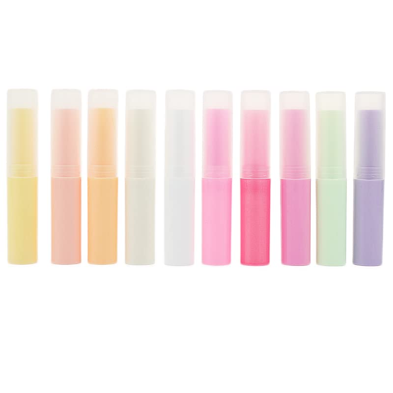 30 tubos vacíos de brillo labial de 0.1 fl oz, tubos de lápiz labial, recipientes de bálsamo labial recargables de plástico giratorio para