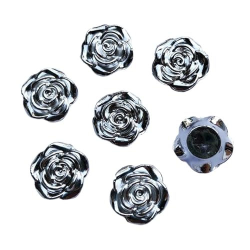 Botones de rosa tipo cabujón para álbumes de recortes y centros de mesa de bodas románticas 2