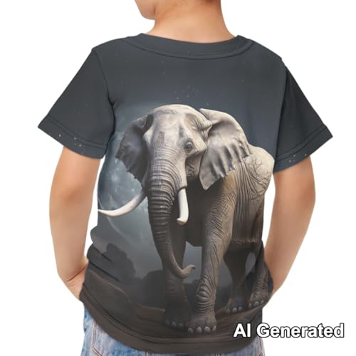 Image of Xhuibop Kids T Shirts for Boys Size 3-16 Girls Short Sleeve Sportswear Active Tops