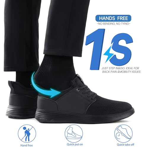 ARISIC Men's Non Slip Work Shoes Waterproof Slip On Lightweight Slip Resistant for Food Service Kitchen Chef Restaurant Breathable Stylish Working Footwear2